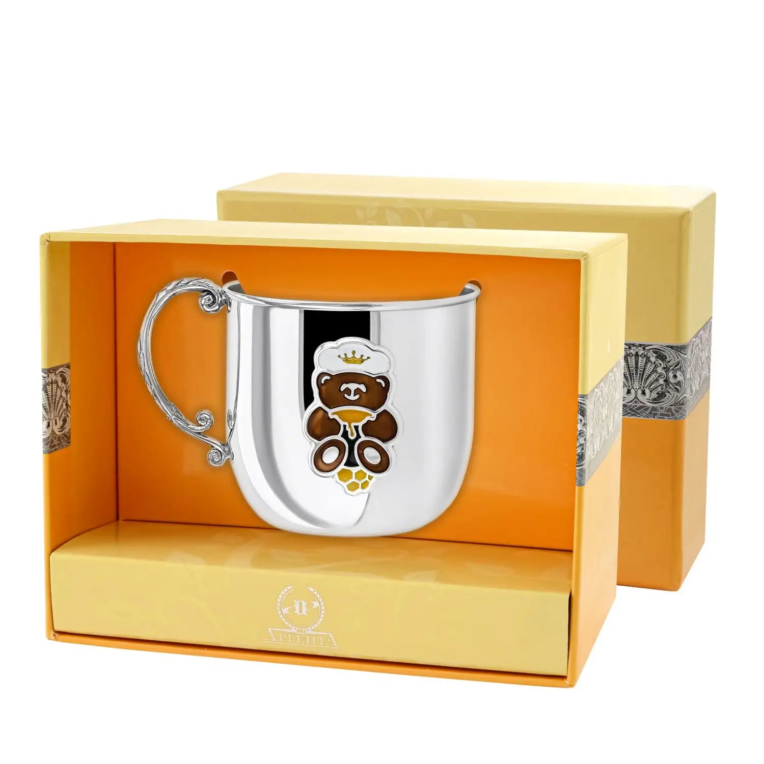 Kinderbecher „Teddybär Braun“ aus 925 Silber – ein verspieltes Geschenk voller Wärme