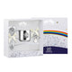 Geschenkset zur Taufe 925 Silber Engel — Schnuller + Becher + Rassel