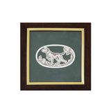 Mural 925 Silver Niello Hunting Dog