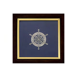 Mural 925 Silver Niello Compass Rose