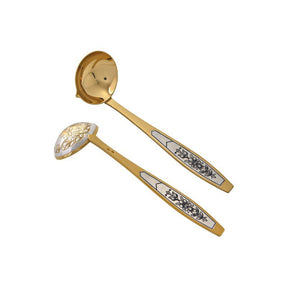 Saucenlöffel 925 Silber vergoldet Astra Classic