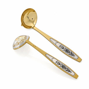 Saucenlöffel 925 Silber vergoldet Astra Classic
