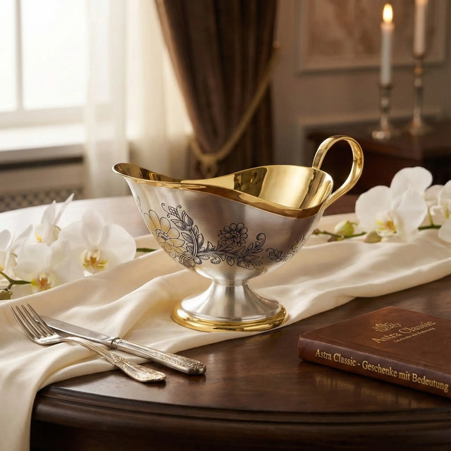 Sauciere 925 Silber vergoldet Niello | Astra Classic | 200ml