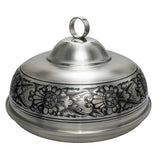 Silver bowl with lid 925 silver Niello