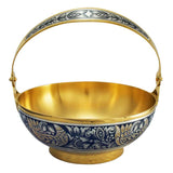 Silver bowl 925 silver gold-plated 160 ml