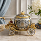 Schatulle „Wie im Märchen" 925 Silber — Kutsche, Niello, Steine