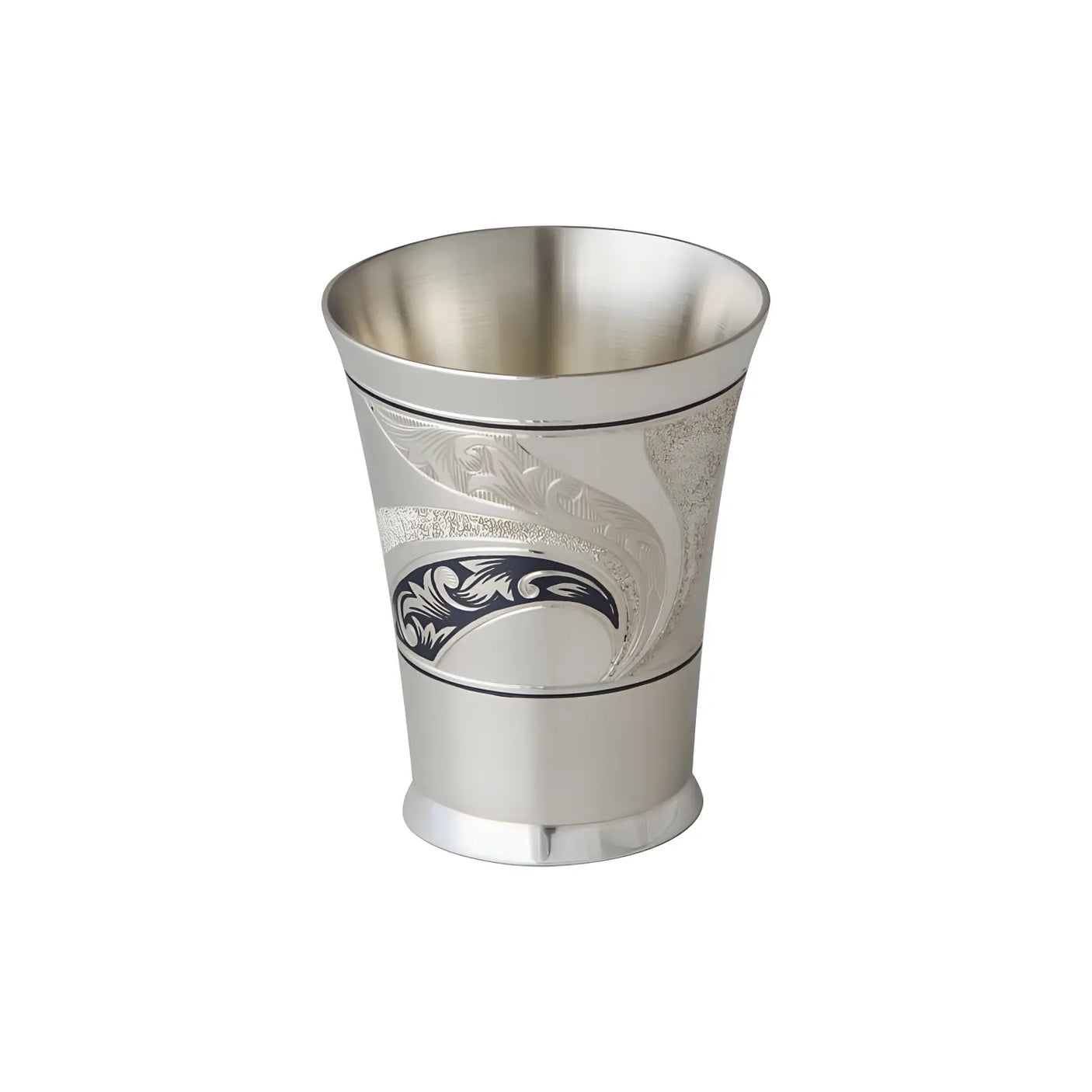 Schnapsgläser - Set 925 Silber Niello – 6 - teilig mit Geschenkbox