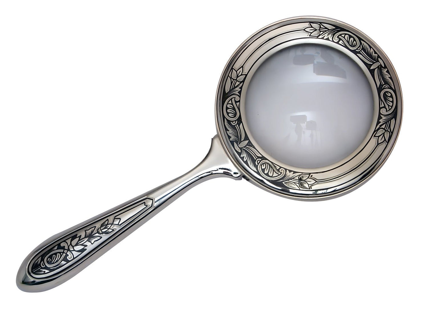 Gift set letter opener &amp; magnifying glass 925 silver 