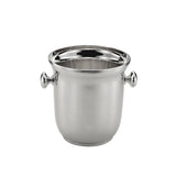 Sektkühler 925 Silber Inglese Zaramella — massiver Champagnerkübel mit zwei Knaufgriffen, hochglanzpoliert, gravierbar, Freisteller