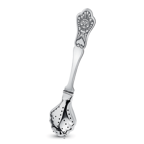 Teesieblöffel 925 Silber Niello Design