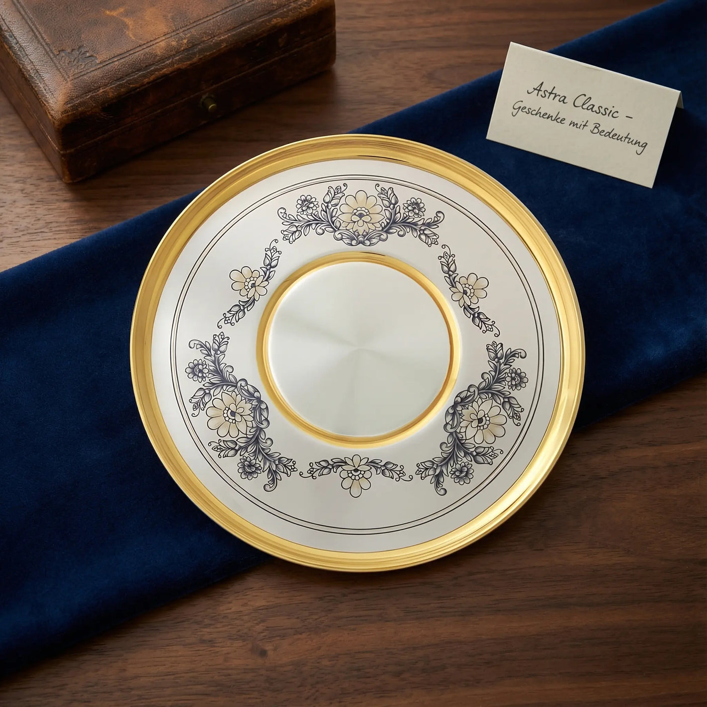 Schnapsservice Set 925 Silber vergoldet Niello | Astra Classic | 4 - teilig