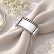 Serviettenring 925 Silber englische Form — Lifestyle-Setting, Geschenk zur Taufe