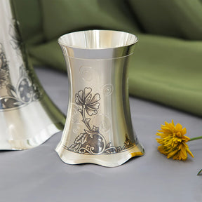 Silberbecher 925 Nielloa Oasis – Blüte in Silber