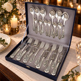 Silberbesteck Set 24-teilig 925 Sterling Silber in der Geschenkkassette — Lifestyle-Setting