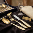 Tafelbesteck Set 24 - tlg 925 Silber vollvergoldet | Astra Lux Gold