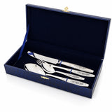Silberbesteck Set 4 - teilig 925 Silber Astra Black