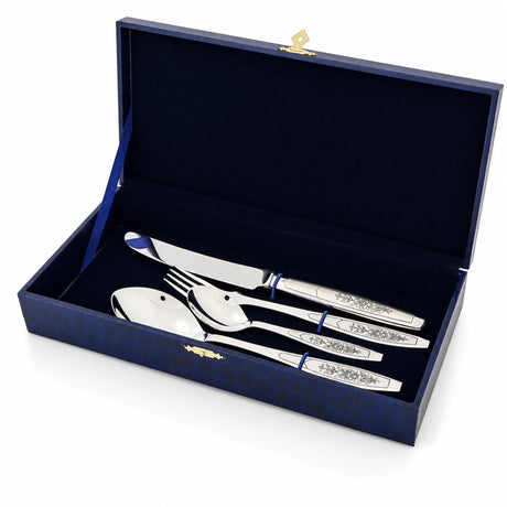 Silberbesteck Set 4 - teilig 925 Silber Astra Black