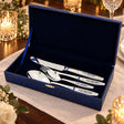 Silberbesteck Set 4-teilig 925 Silber Astra Black in der Geschenkkassette — Lifestyle-Setting