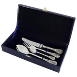 Silver cutlery set Non-Gilded – 4 pieces, 925 silver, Niello