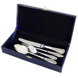Silberbesteck Set 4 - teilig 925 Sterling Silber – Taube Niello