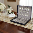 Silberbesteck Set 925 Sterling Silber in Geschenkbox - Luxus Besteckset mit Gravur für Jubiläum und besondere Anlässe
