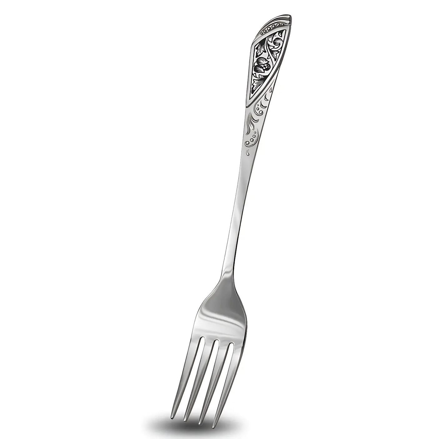 Silberbesteck Set Snowdrop – 4 - teilig, 925 Silber, Niello