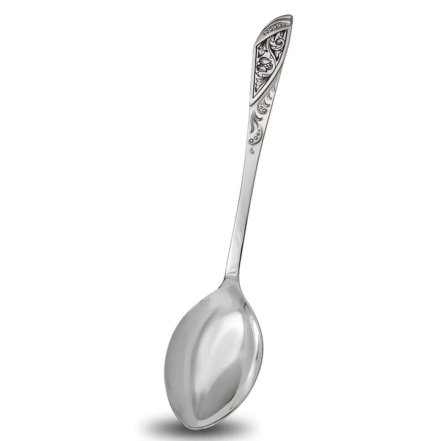 Silberbesteck Set Snowdrop – 4 - teilig, 925 Silber, Niello