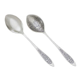 Suppenlöffel aus dem Silberbesteck Set PROVENCE aus 925 Silber mit feinem Niello-Muster.