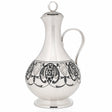Silberkaraffe 925 Silber Niello Relief kleine Likörkaraffe 225 ml als Geschenk