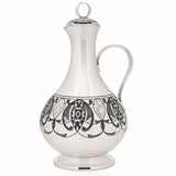 Silberkaraffe 925 Silber Niello Relief kleine Likörkaraffe 225 ml als Geschenk