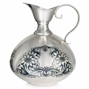 Silberkaraffe 925 Silber Niello Sonnenblume Amphora-Form als Sommergeschenk