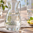 SilberKlar Wasser-Erfrischer an Kette Spaziergang — Lifestyle-Setting an der Wasserkaraffe