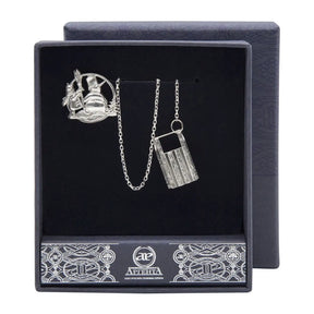 SilberKlar Wasser - Erfrischer an Kette „Schneemann“