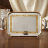 Silbertablett 925 Silber vergoldet ZAREN FEST