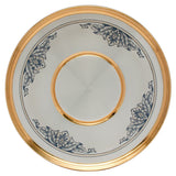 Silver tray 925 silver gold-plated round 20 cm