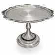 Edle Tortenplatte, Serviertablett aus 925er Silber mit Niello-Verzierung, runde Form, Hochzeitsgeschenke.