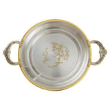 Silver tray with handle 925 silver SAKURA