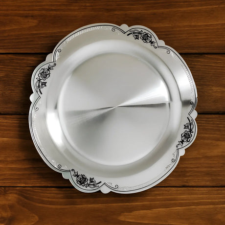 Silberteller 925 Silber – Dessertteller mit Niello, Handarbeit