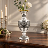 Silbervase 925 Silber Signature Baluster Höhe 46 cm — Lifestyle-Setting im Wohnraum