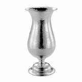 Silbervase 925 gehämmert Tulipano Zaramella — Tulpenkelch-Vase mit Hammer-Oberfläche auf Rundfuß, Freisteller