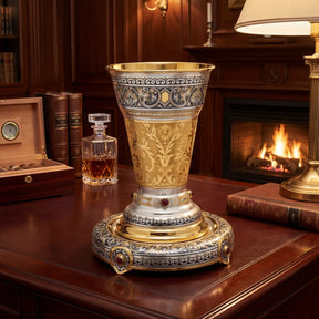 Pokal 925 Silber vergoldet TSAR