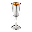 Stielglas 925 Silber Zaramella — schlanke Kuppa mit Innenvergoldung, Stiel mit Nodus