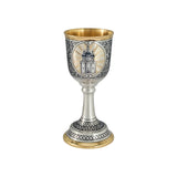 Stielglas 925 Silber vergoldet Heraldik - Premium Geschenkideen