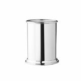 Stifthalter 925 Silber Zaramella — zylindrischer Stiftebecher 8,5 cm mit profiliertem Fuß und Rand, hochglanzpoliert