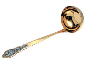 Suppenschöpfer aus 925 Silber, Niello und Vergoldung