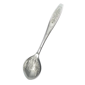 Tafellöffel aus 925 Silber aus der Astra-Kollektion ohne Niello mit Handgravur.