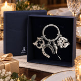 Talisman Schlüsselanhänger 925 Silber in der Geschenkkassette — Lifestyle-Setting