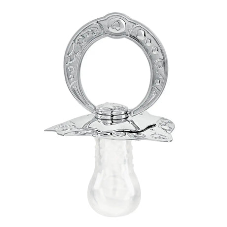 Schnuller-Souvenir aus 925 Silber mit Herzverzierungen für ein besonderes Geschenkset zur Taufe