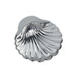 Taufschale 925 Silber in Muschelform, 9×9 cm, glänzend poliert, gravierbar — gefertigt in Italien für die Taufzeremonie.