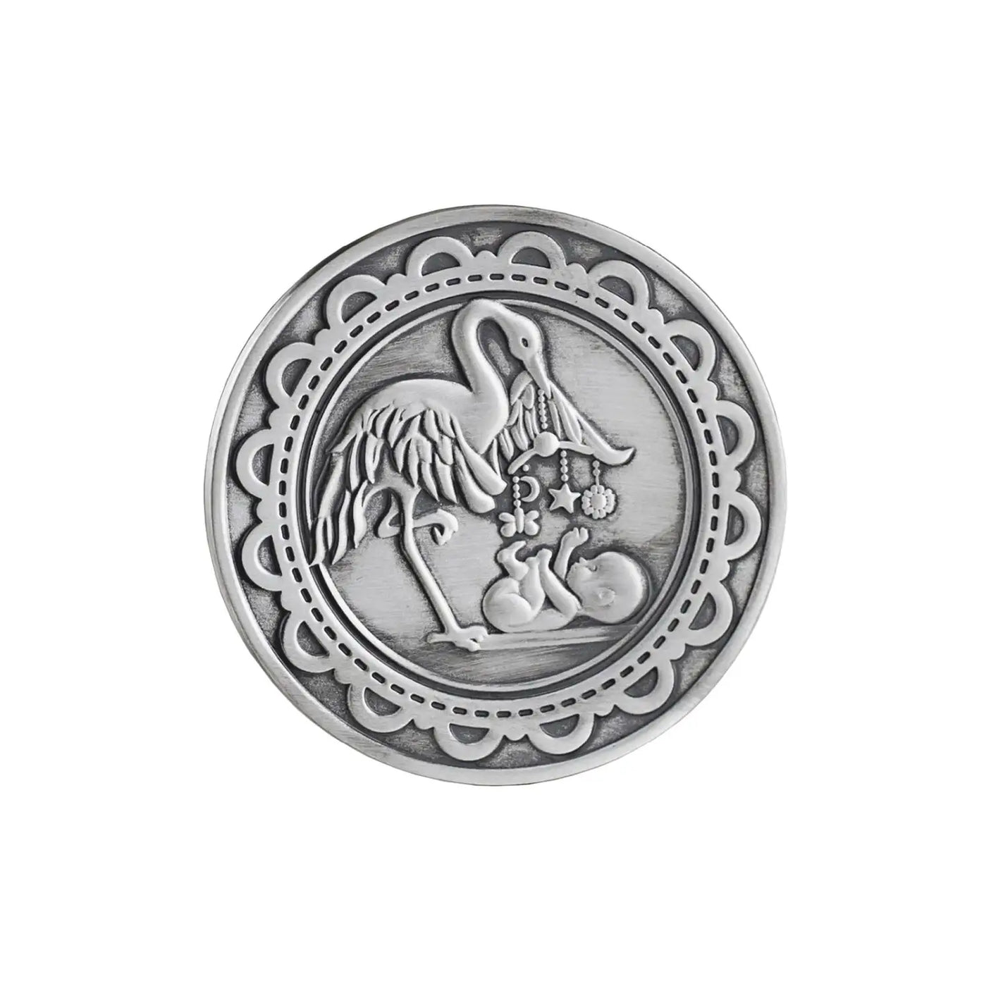 Birth thaler &amp; baptism thaler 925 silver black